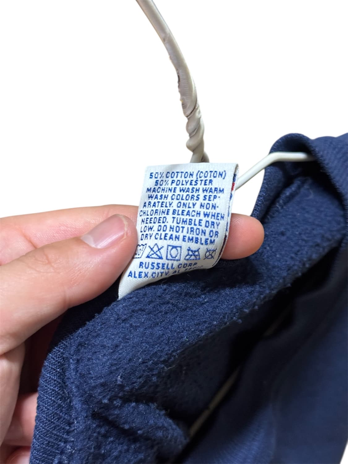 90s 러셀 네이비 스웻 50/50 made in usa 상품이미지4