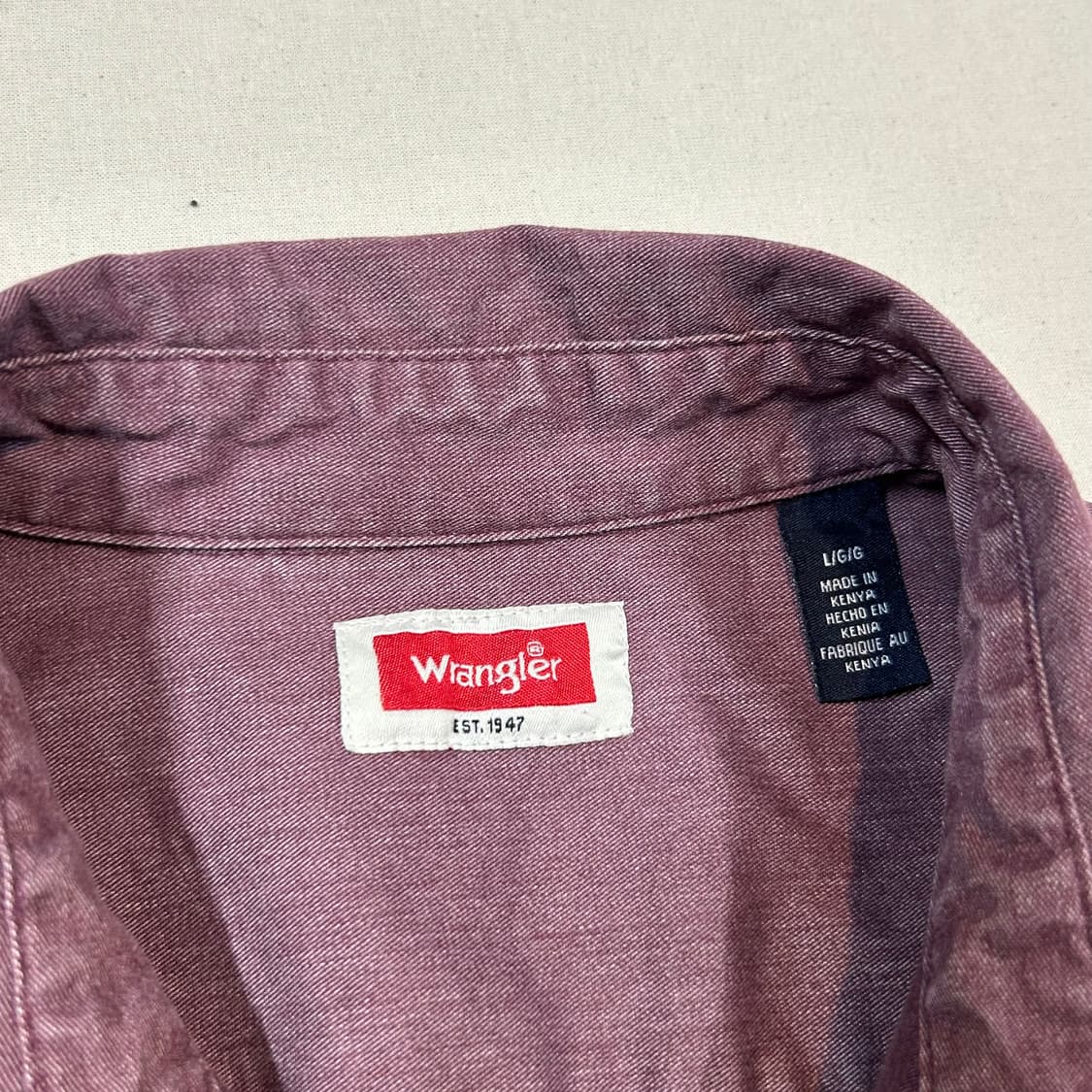 L) Wrangler 랭글러 투포켓 워크웨어 코튼 셔츠 W25 상품이미지8