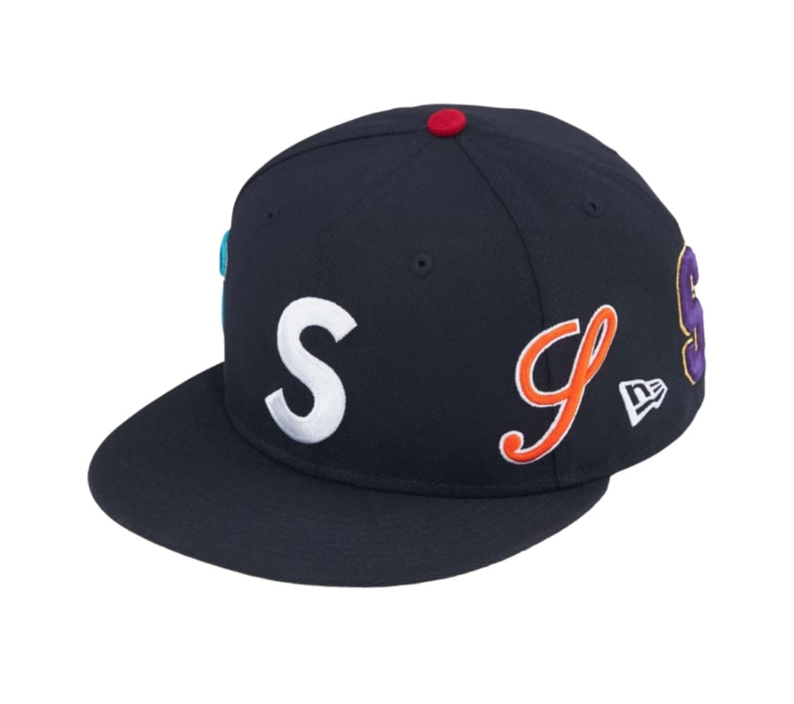 슈프림 멀티 S 로고 뉴에라 네이비 718 상품이미지1