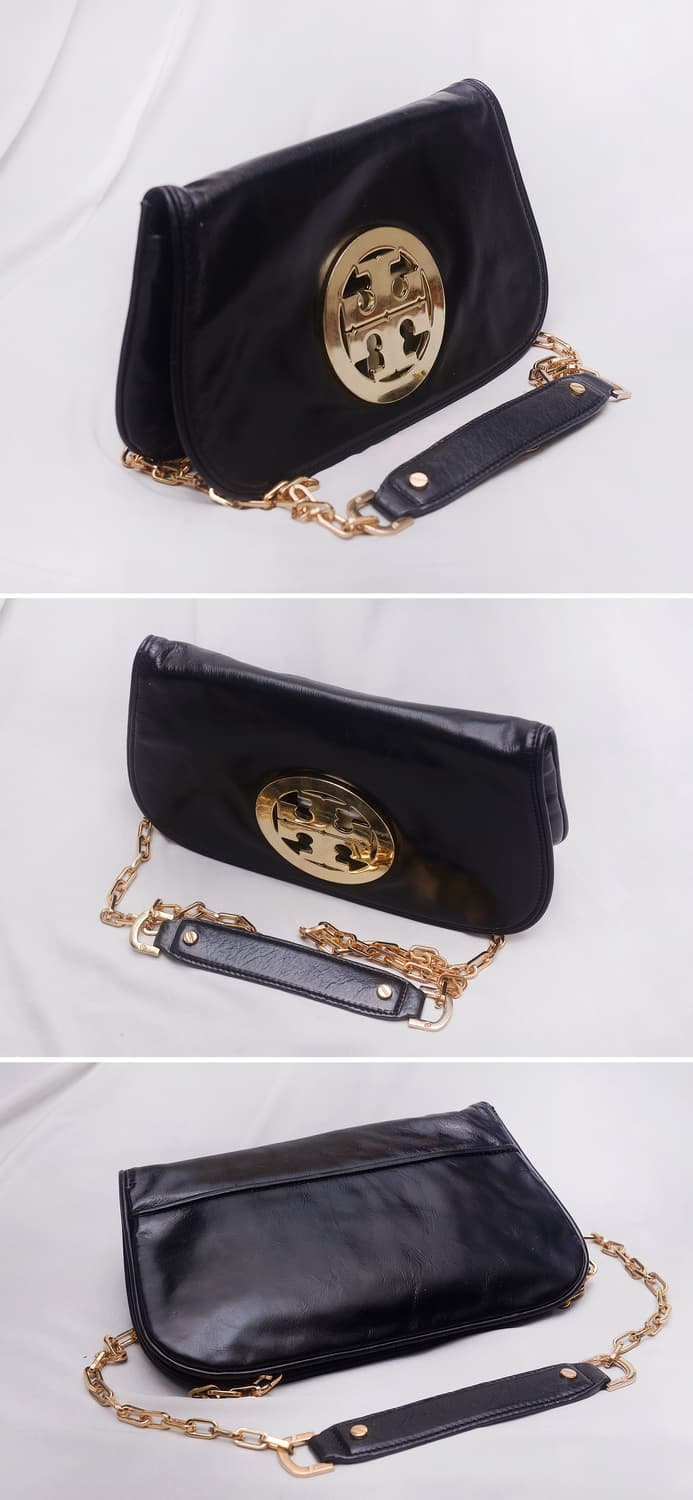 토리버치 레바 금장 빅로고 복스레더 WOC 체인 크로스백 (클러치) 상품이미지4