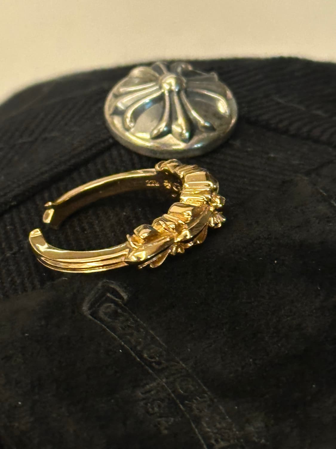 크롬하츠 22k 더블 베이비 플로랄 링 상품이미지3