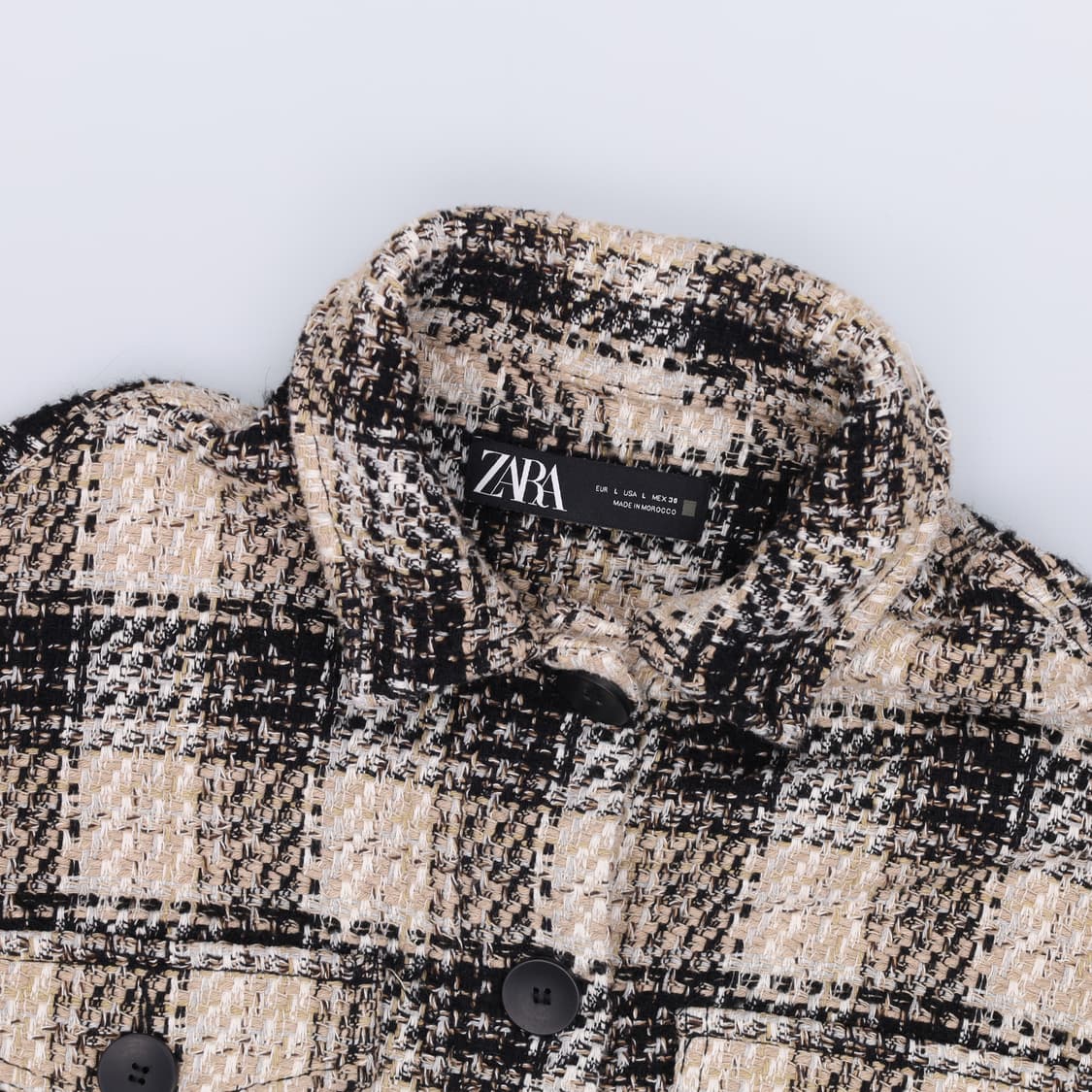 L 자라 여성 트위드 자켓 0225H1 상품이미지3