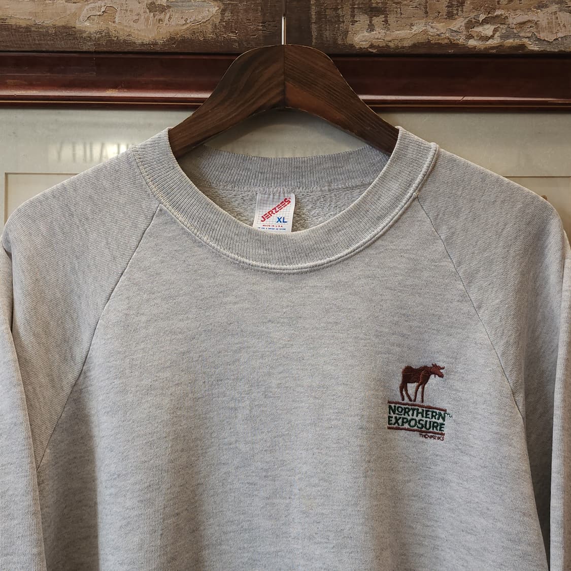 90s 져지스 빈티지 스웻셔츠 플레인 스웻셔츠 오트밀 xl 상품이미지3