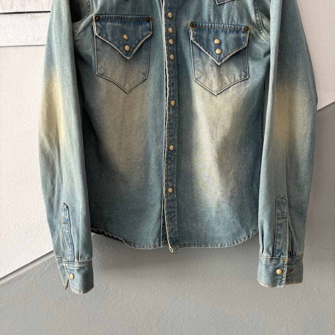 넘버나인 타카히로 미야시타 디스트레스 웨스턴 셔츠 상품이미지6