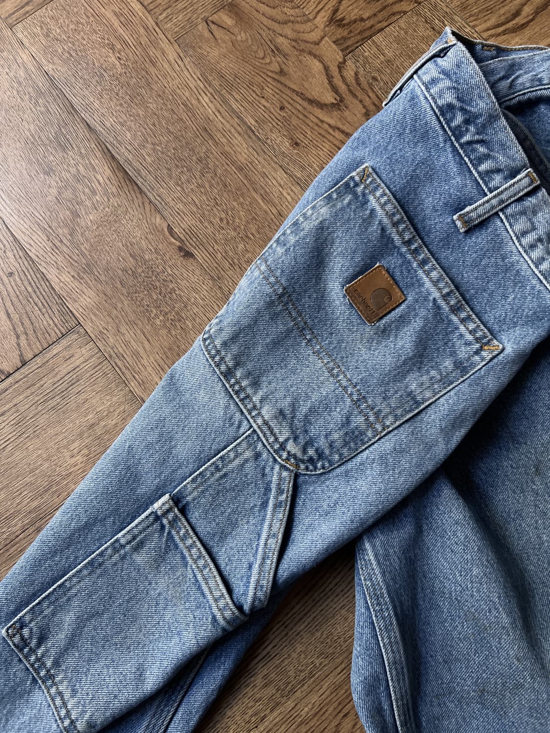 [32]칼하트 USA 더티워싱 싱글니 카펜터 워크 데님 팬츠 상품이미지8