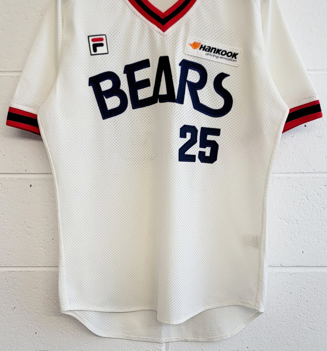 위팬(휠라패치) 두산베어스 올드 홈유니폼(No.25 양의지.자수마킹) 상품이미지4
