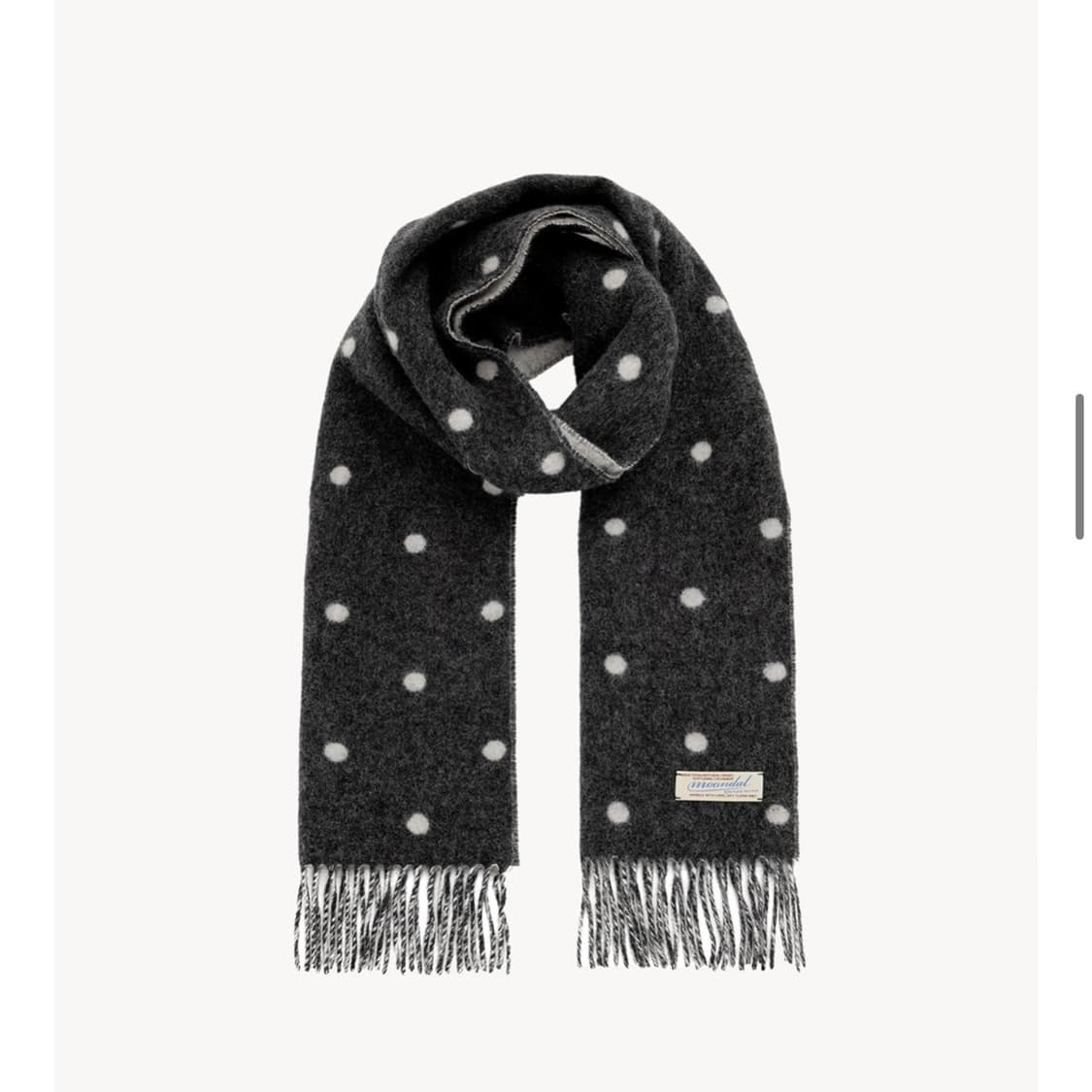 문달 캐시미어 도트 머플러 상품이미지1