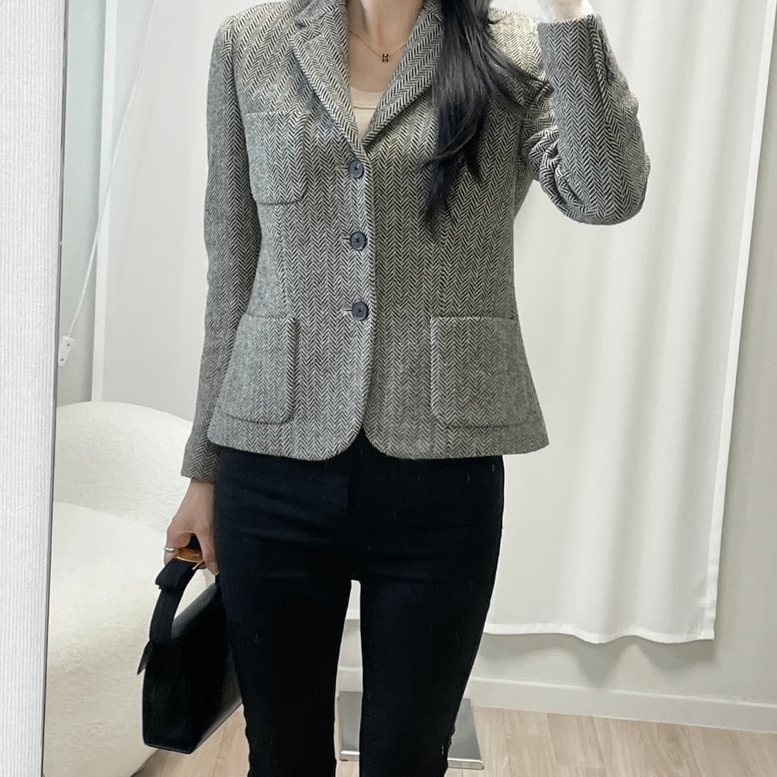 폴로랄프로렌 블랙 헤링본 블레이저 상품이미지7