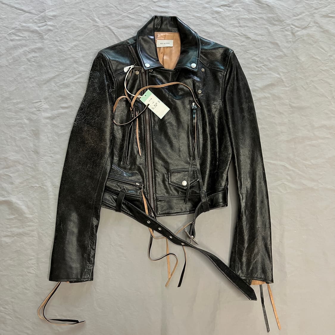 Bed j.w. FORD 홀스 레더 바이커 자켓 상품이미지2