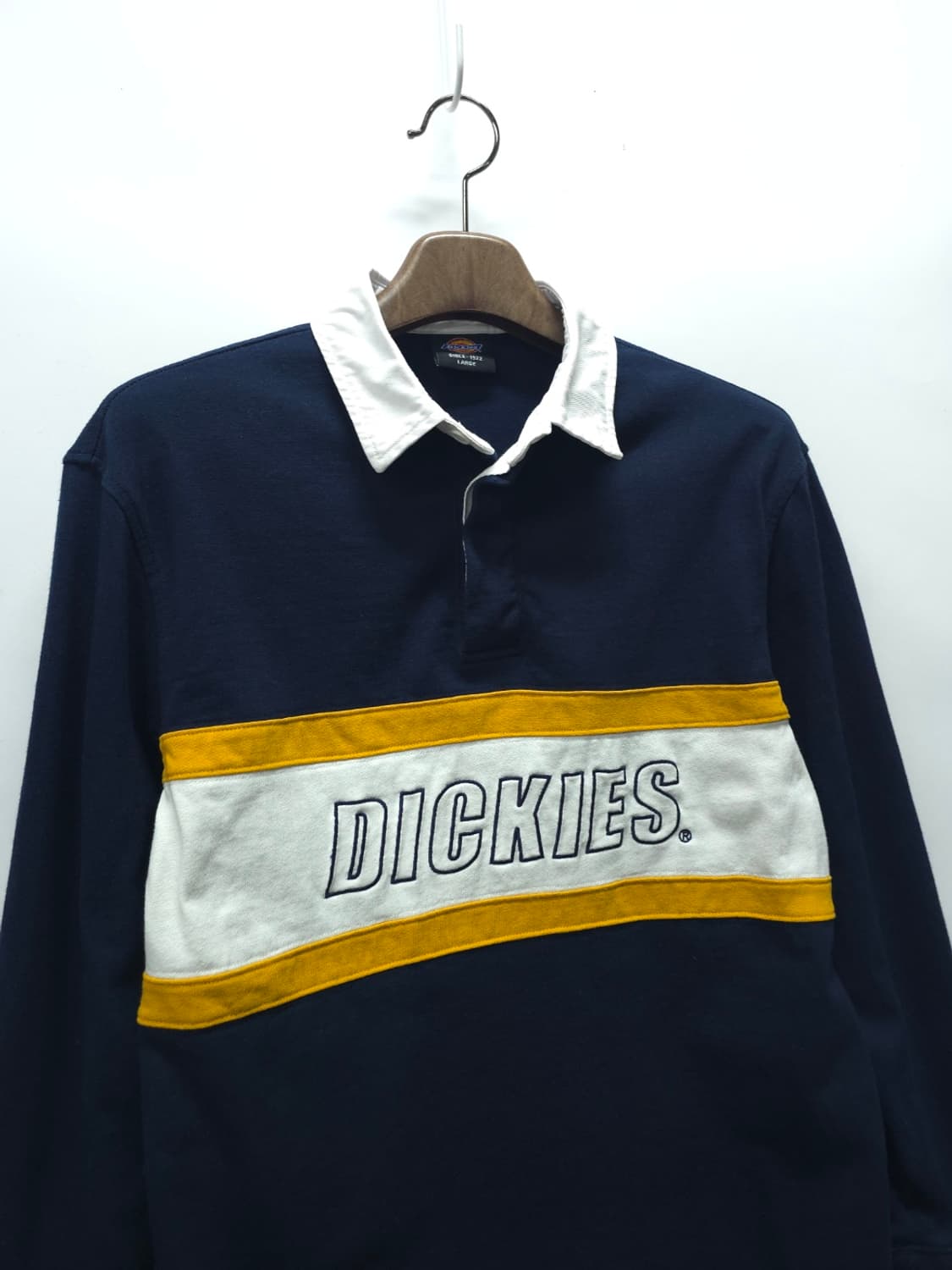 디키즈(DICKIES) 배색자수 럭비티 ( 95-100 ) 상품이미지4