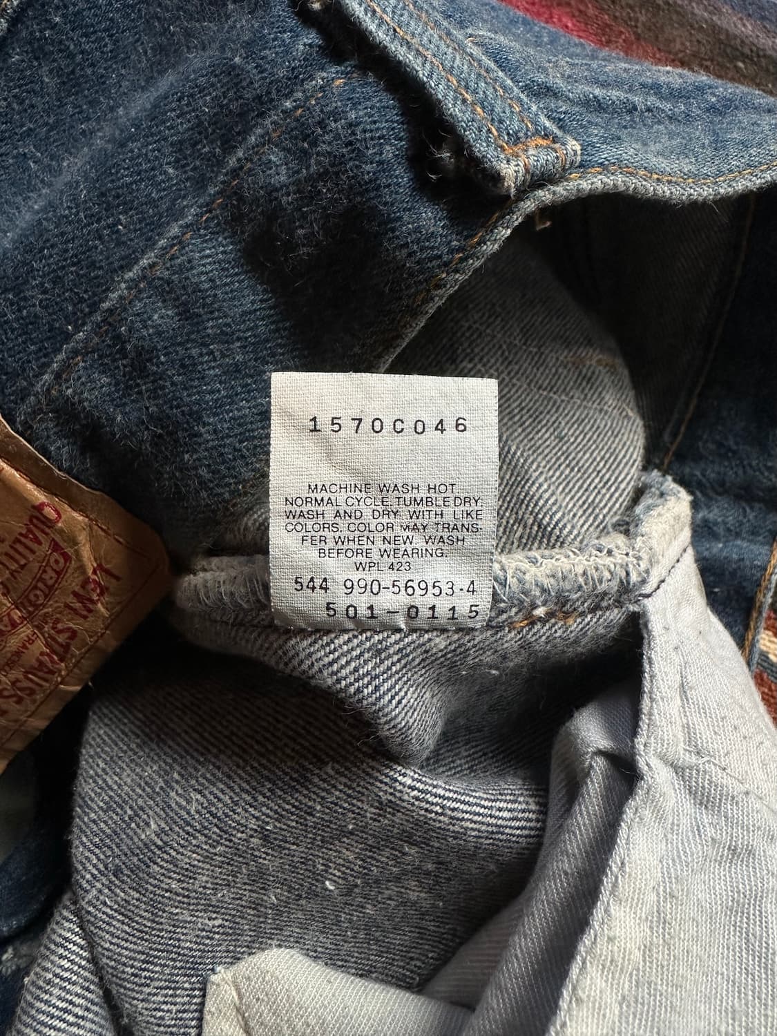 90s USA 빈티지 리바이스 501 데님 팬츠 상품이미지7