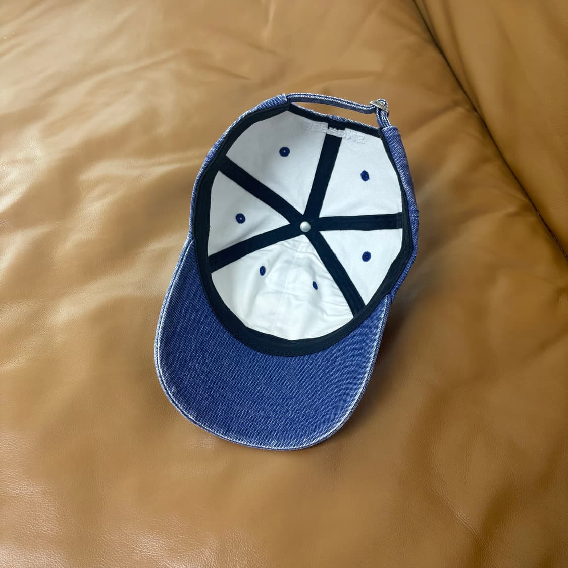 Supreme 슈프림 피그먼트 네이비 S로고 6패널 볼캡 모자 Navy 상품이미지6