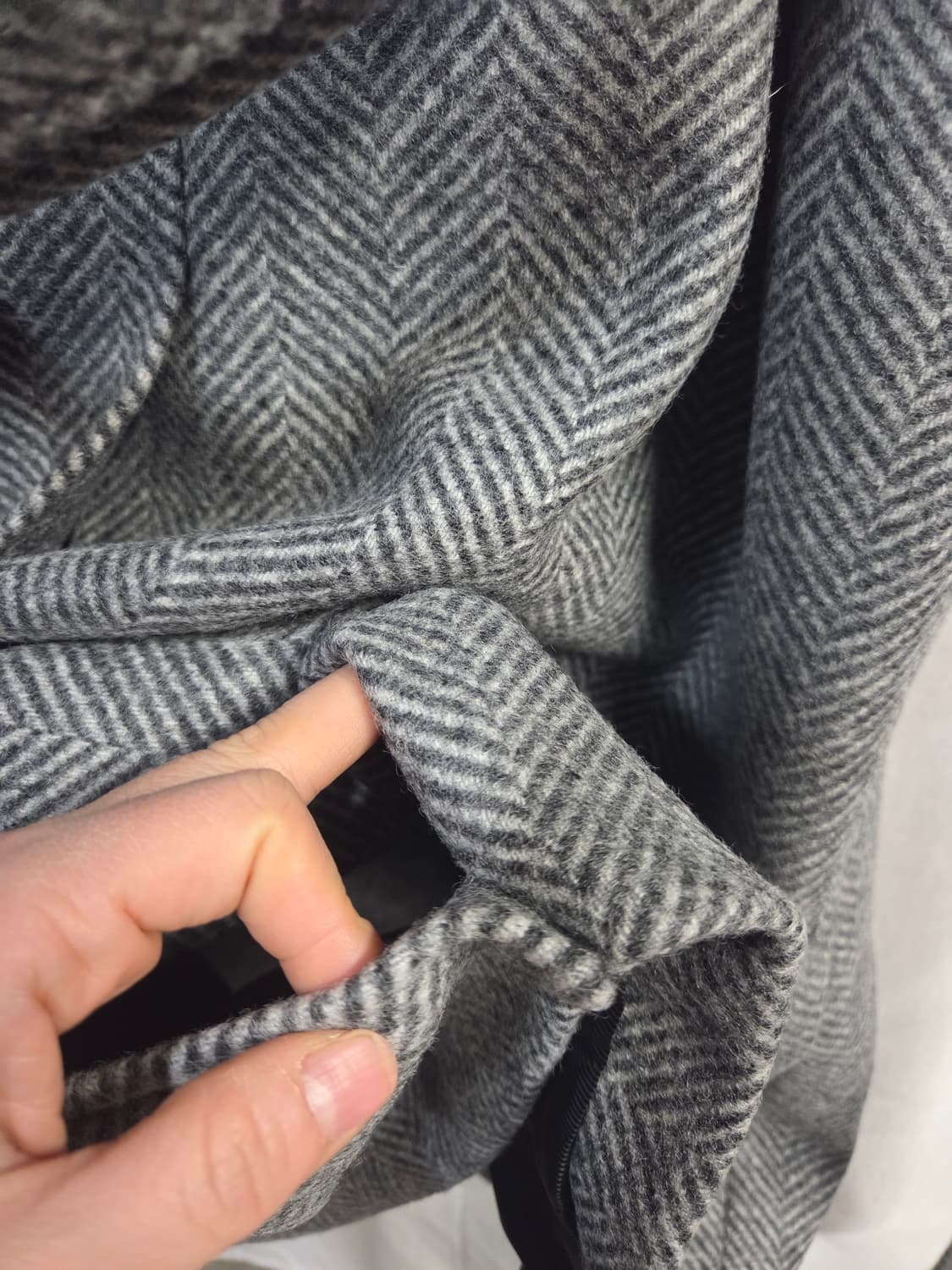 솔리드옴므 헤링본 벨티드 발마칸코트 46사이즈, 70-120 상품이미지6