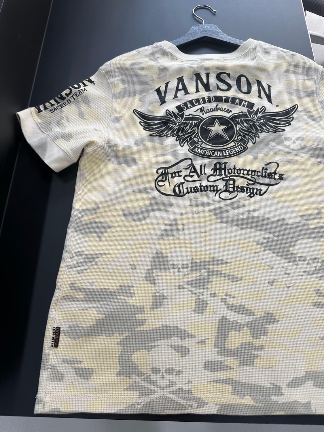 벤슨 스컬본카모 와플 반팔링거티 바닐라그레이 상품이미지5