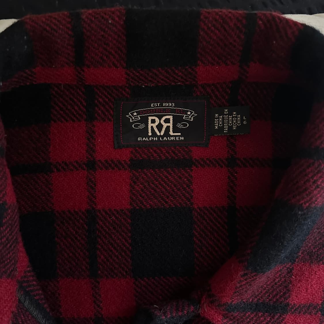 더블알엘 RRL 플래드 울 타탄체크 셔츠 판매합니다  상품이미지2