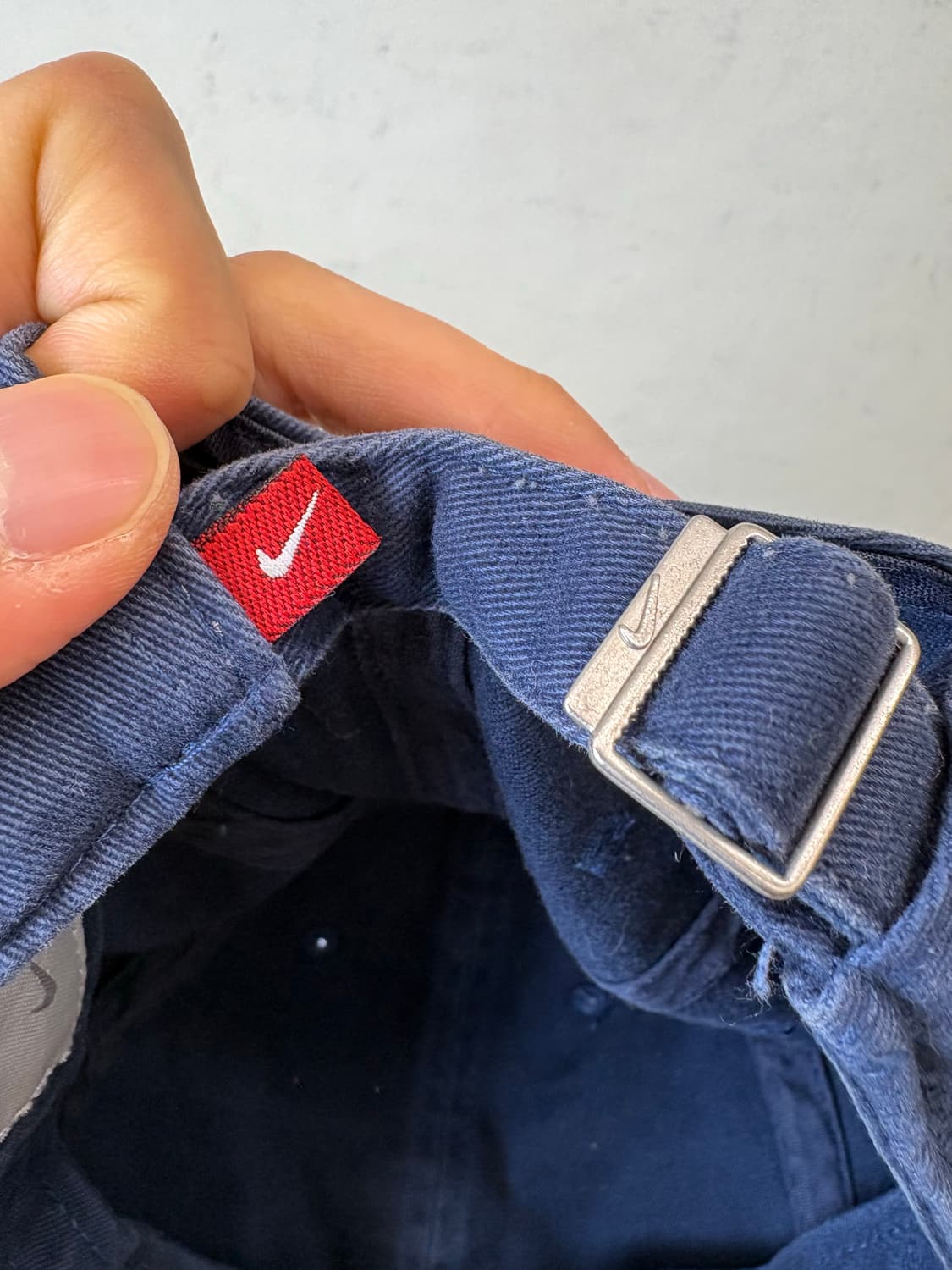 나이키 00s 빈티지 스우시 볼캡 네이비 상품이미지5