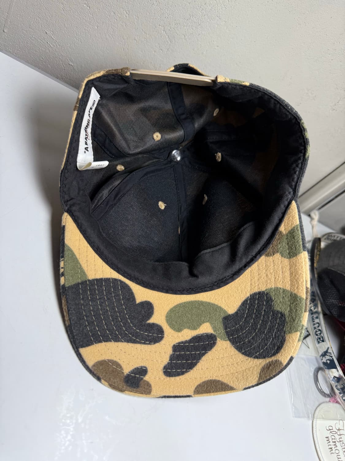 니고 시절 진짜 베이프 카모 패턴 모자 상품이미지3