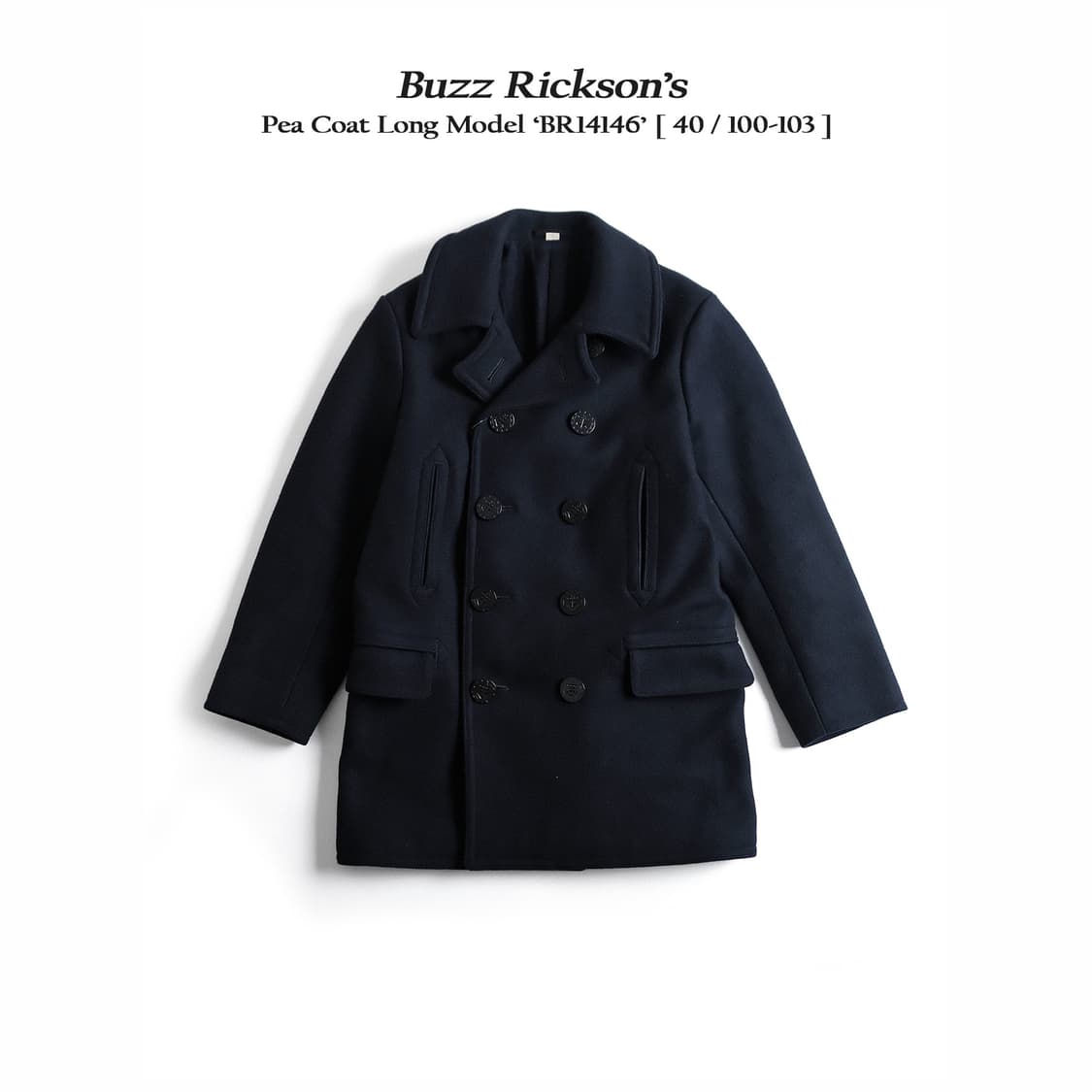 버즈릭슨 롱 피코트 BR14146 40(100-103)사이즈 상품이미지1