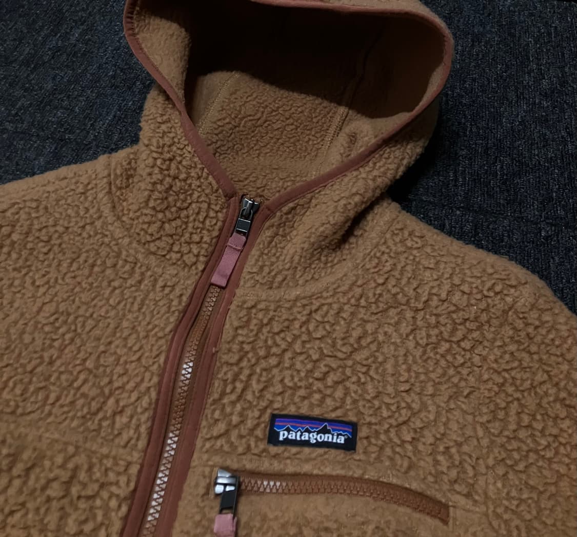 파타고니아 레트로 파일 플리스 후디 브라운 상품이미지3