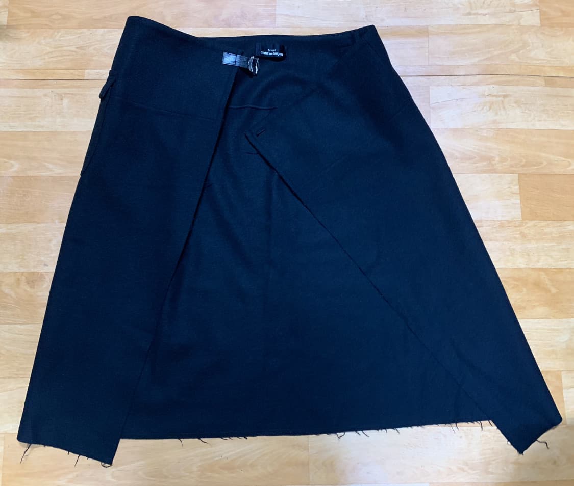 TRICOT by CDG 98/FW 스커트(울/나일론/디테일-레더) 상품이미지6