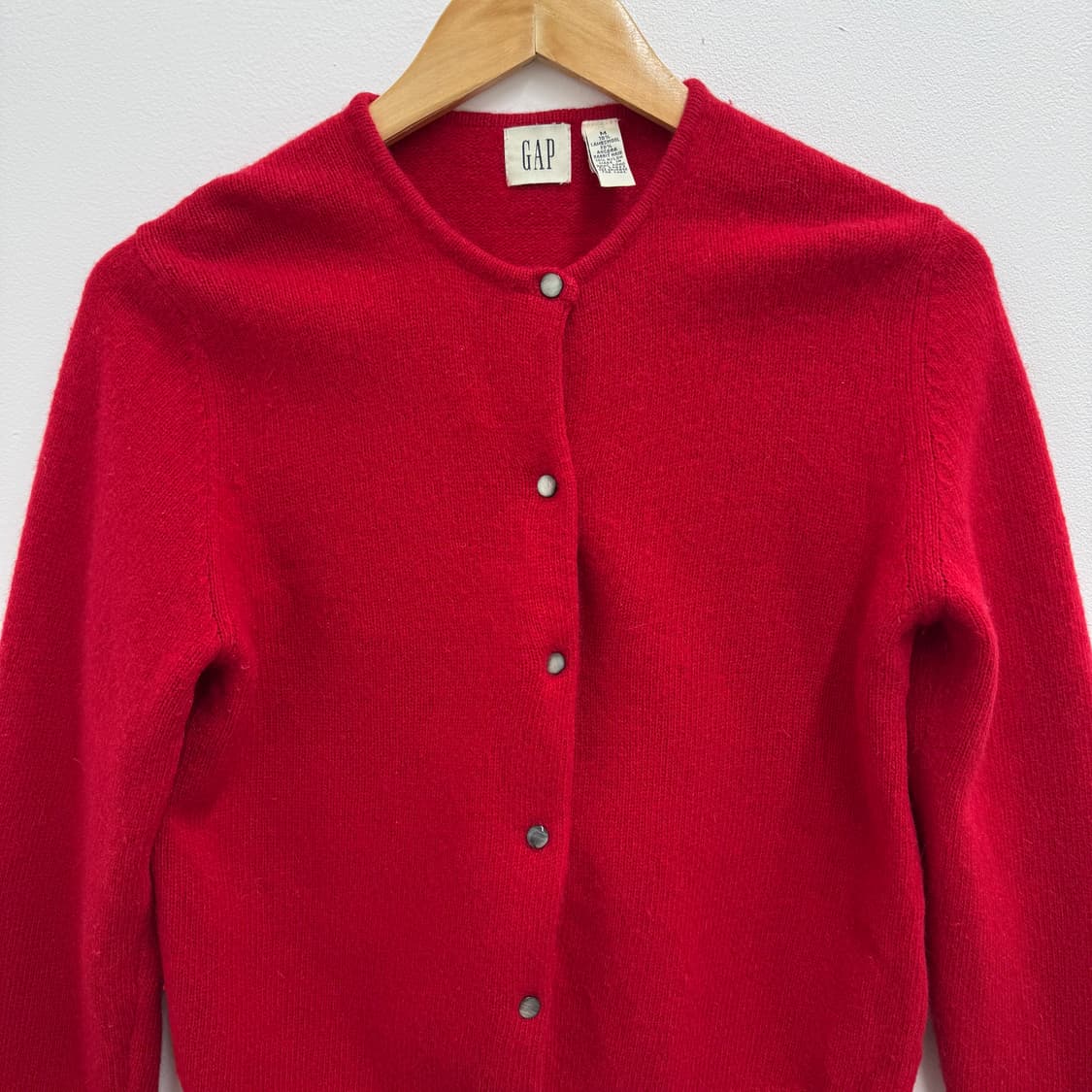 90s 갭 GAP 우먼스 레드 가디건 (M)   상품이미지1