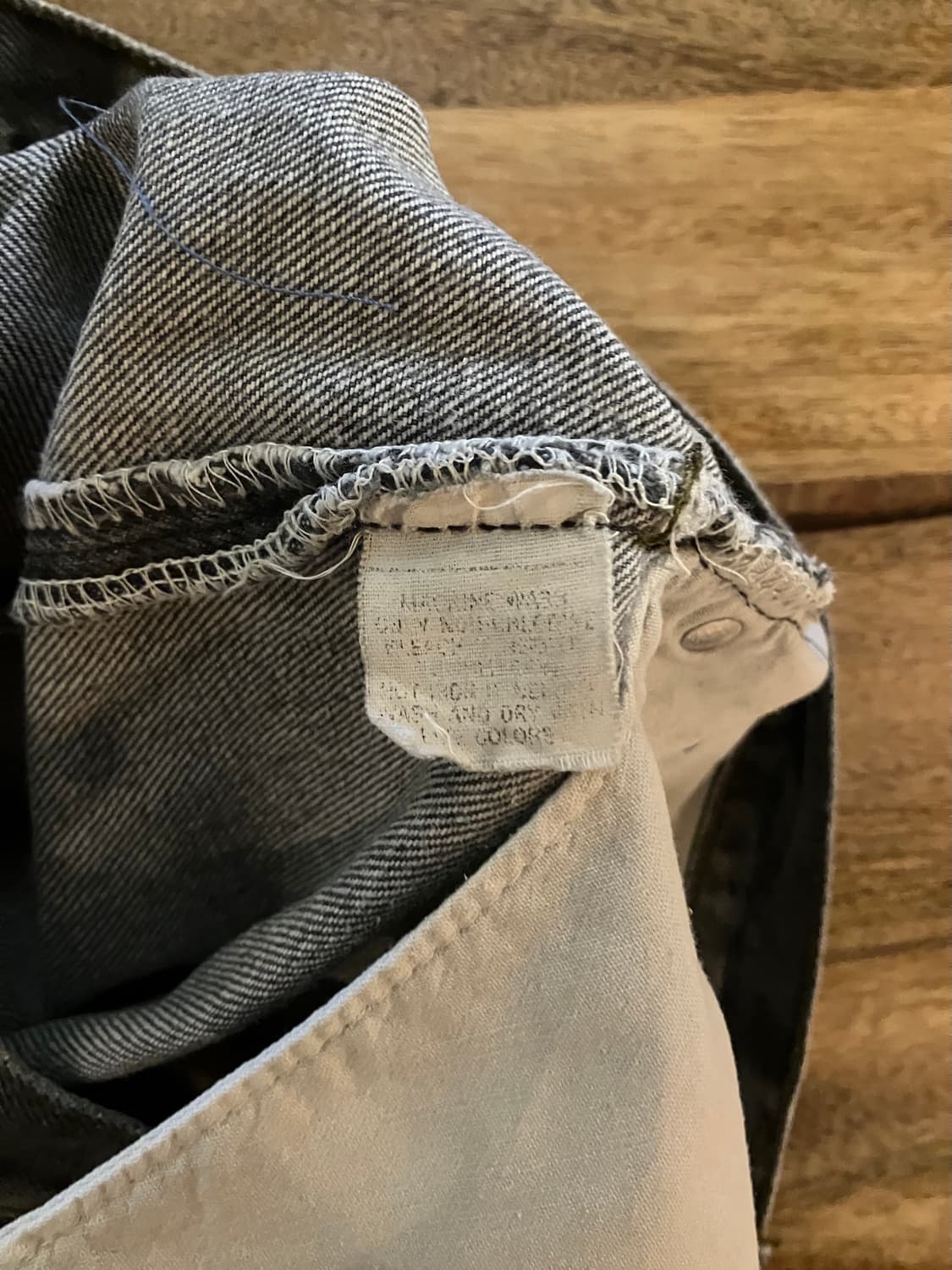 80s USA 빈티지 리바이스 501 블랙 데님 팬츠 상품이미지9