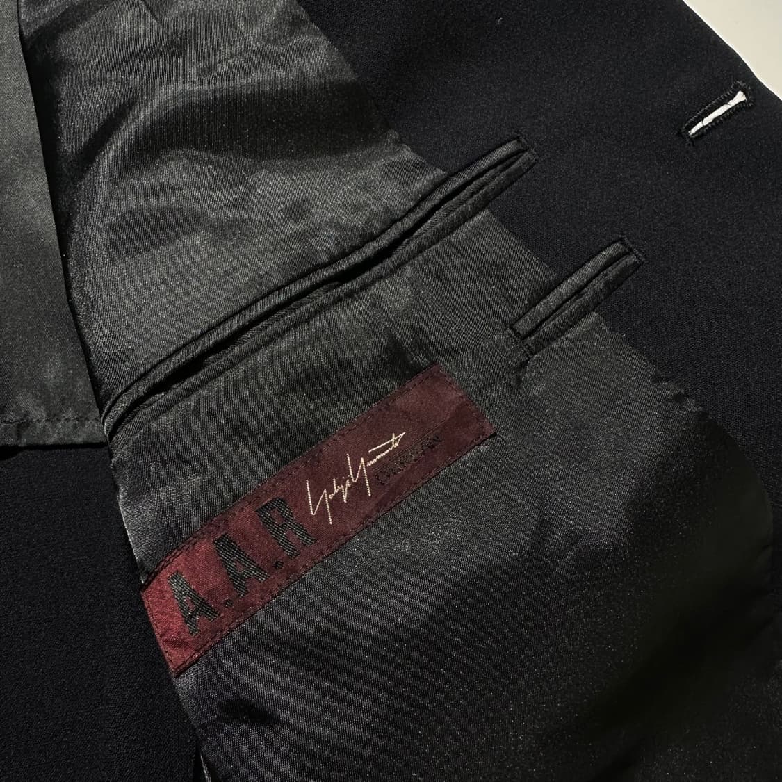 요지 야마모토 싱글 3B 블레이저 자켓 네이비 상품이미지6