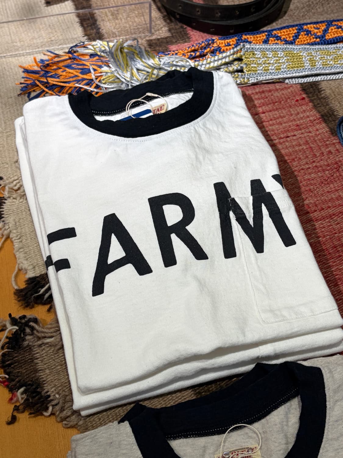 [미개봉새상품] kapital 캐피탈 파미 링거 반팔 티셔츠 상품이미지1