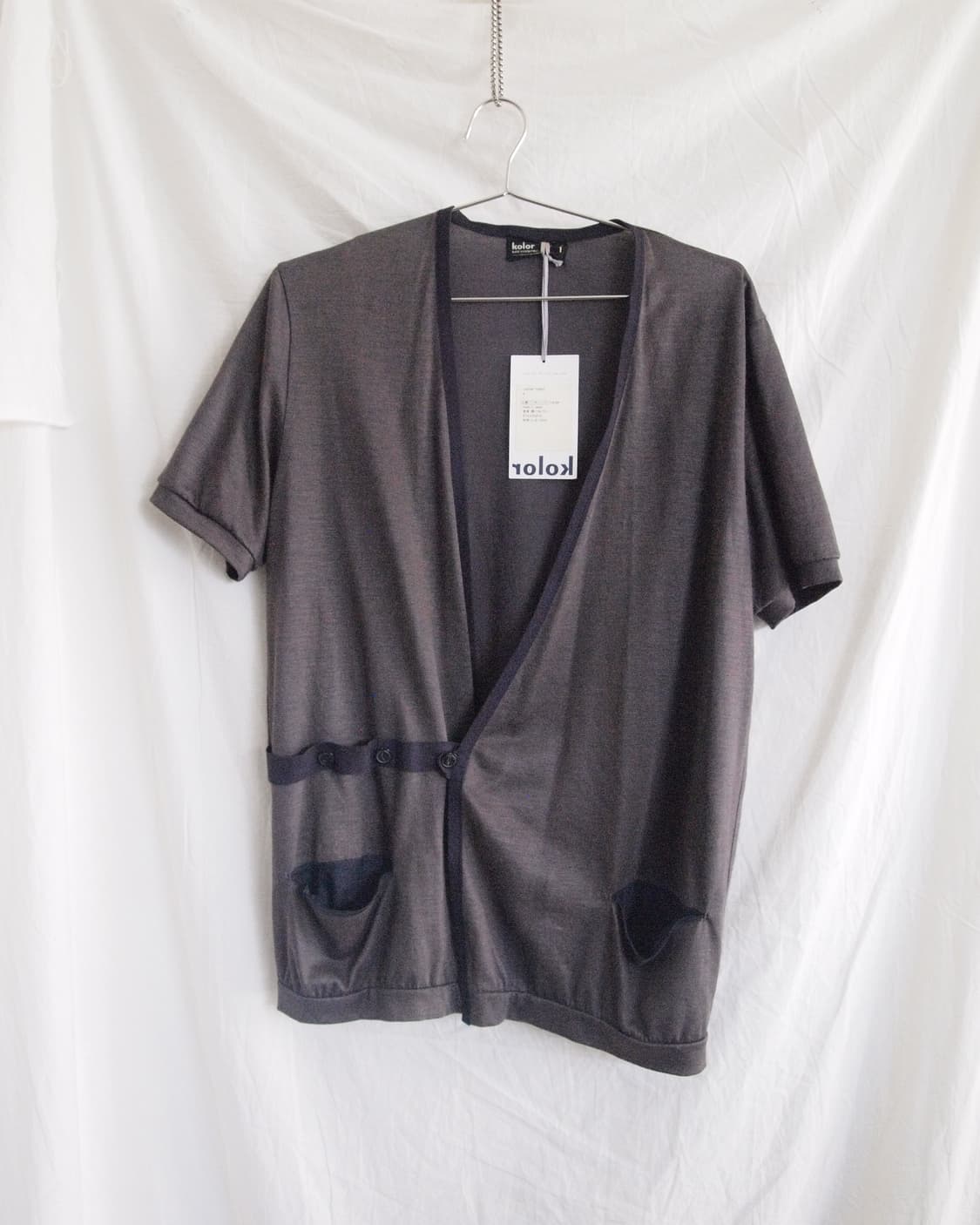 new* kolor 컬러 14ss 더블버튼 하프 가디건 상품이미지4