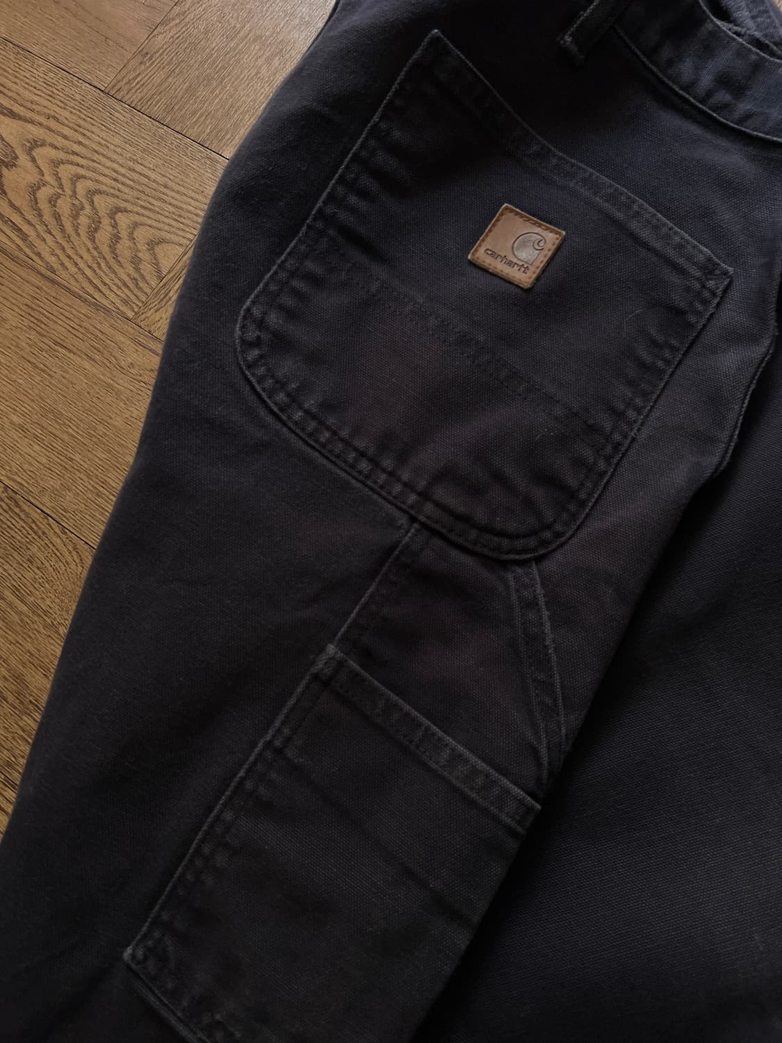 [38]칼하트 USA 빈티지 워싱 미드나잇 네이비 카펜터 워크팬츠 상품이미지7