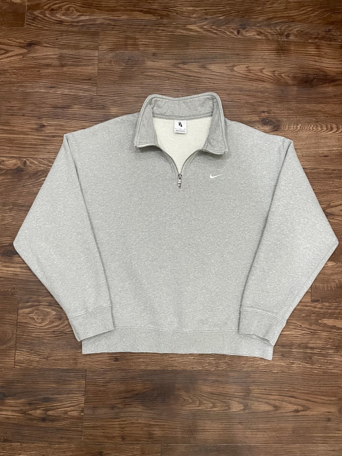 나이키 NRG 솔로 스우시 헤비 웨이트 BB 쿼터 집 탑 그레이 헤더 상품이미지1