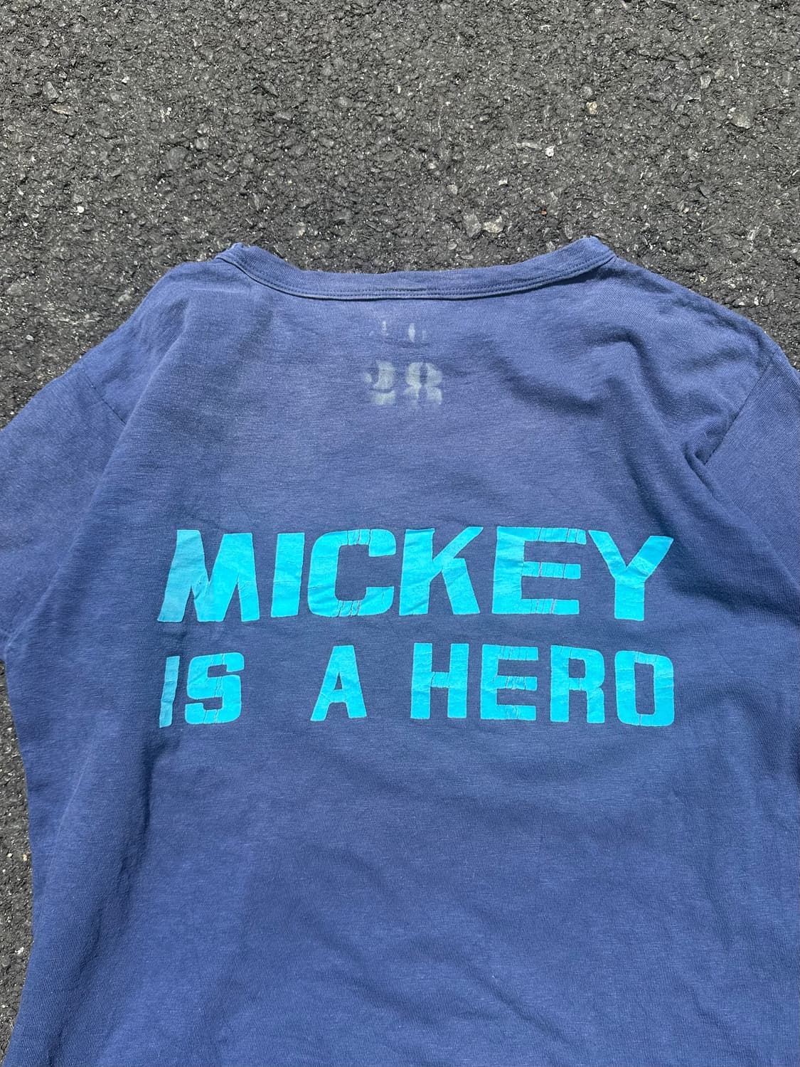 Denim Dungaree Mickey collabo fading T 상품이미지8