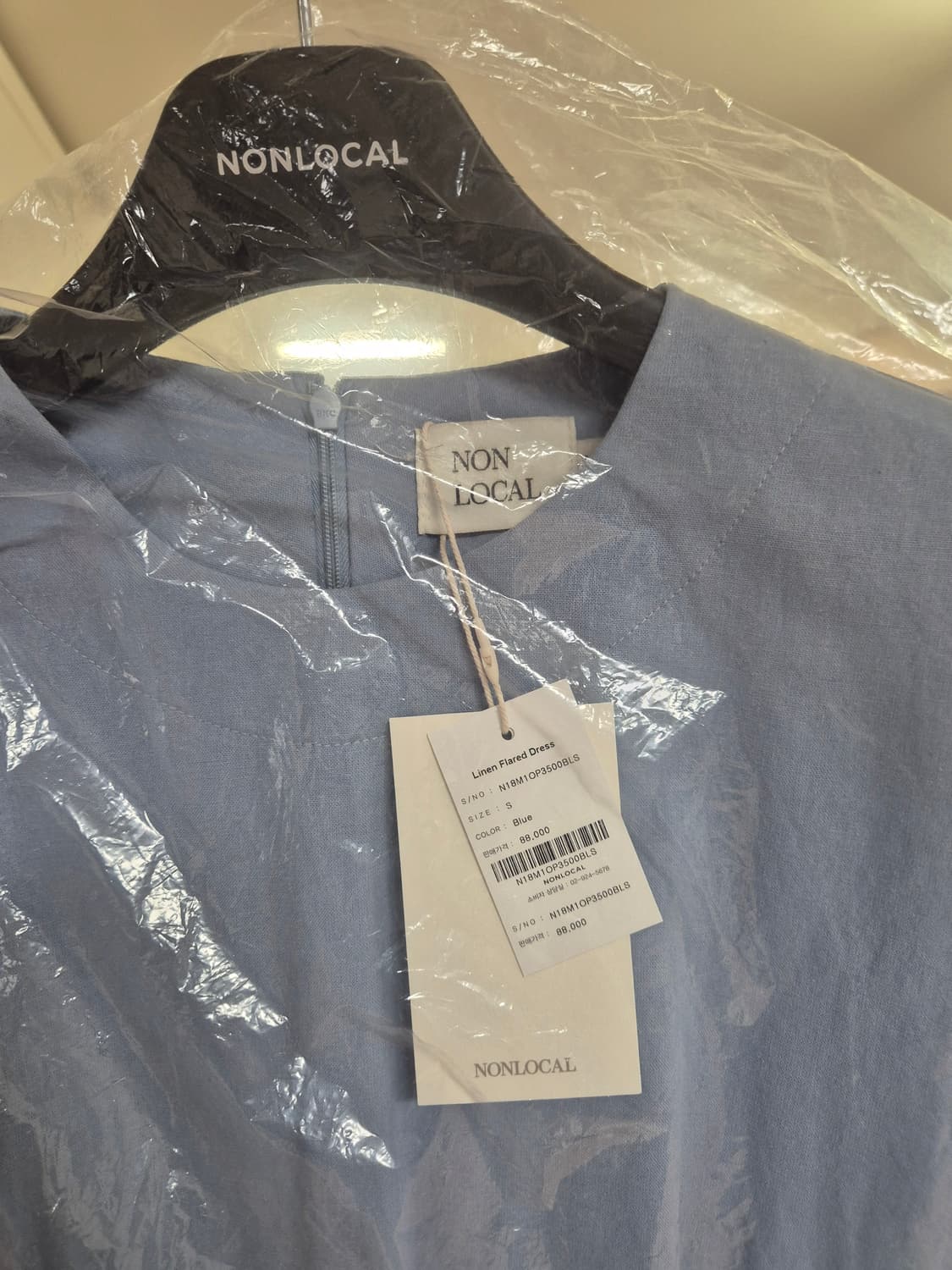 (새상품) 논로컬 린넨 원피스 상품이미지2