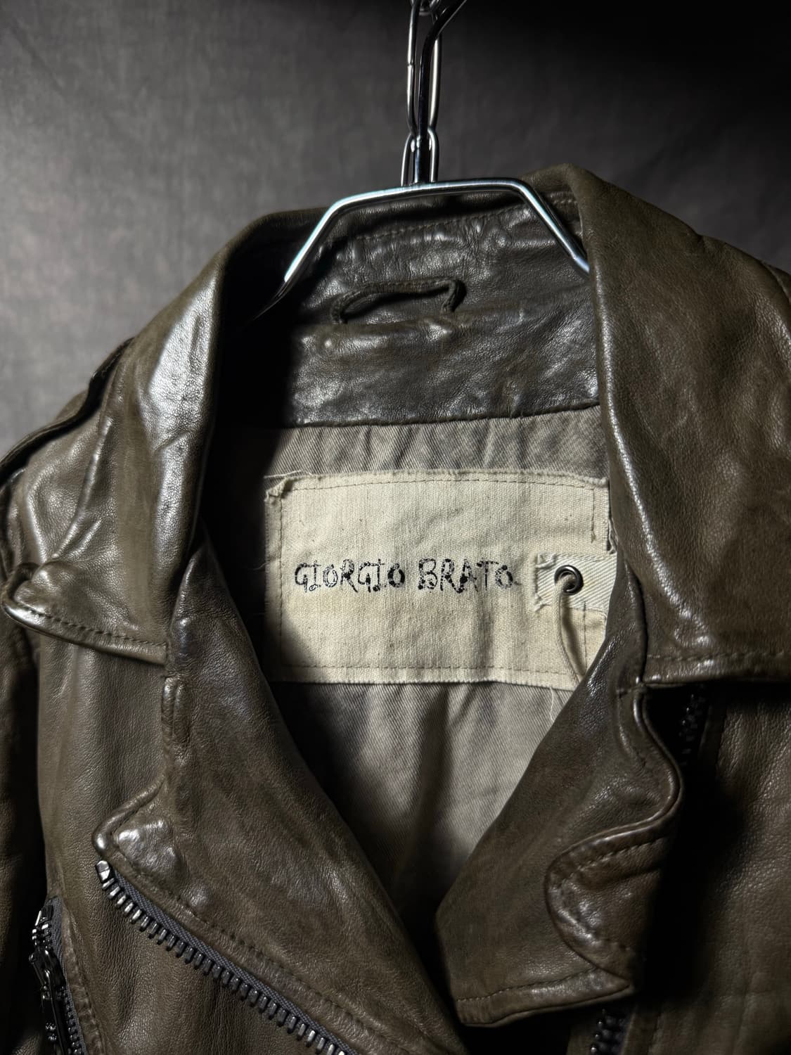 Giorgio Brato Leather Rider Jacket 상품이미지8