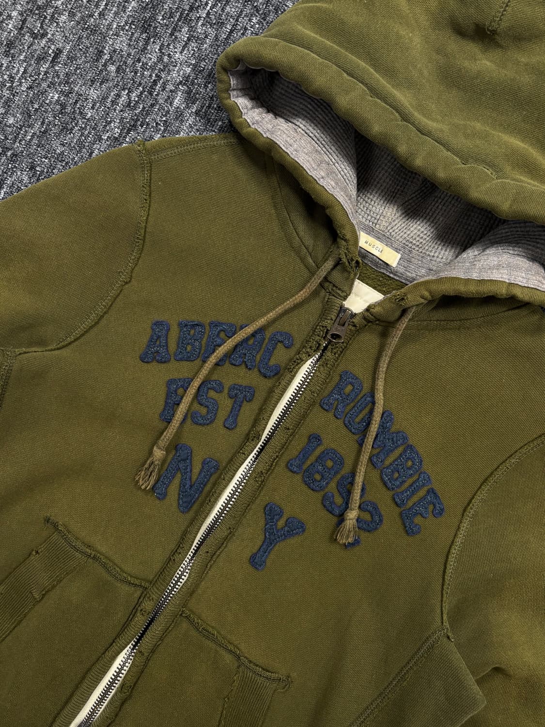 아베크롬비 카키 후드집업 상품이미지5