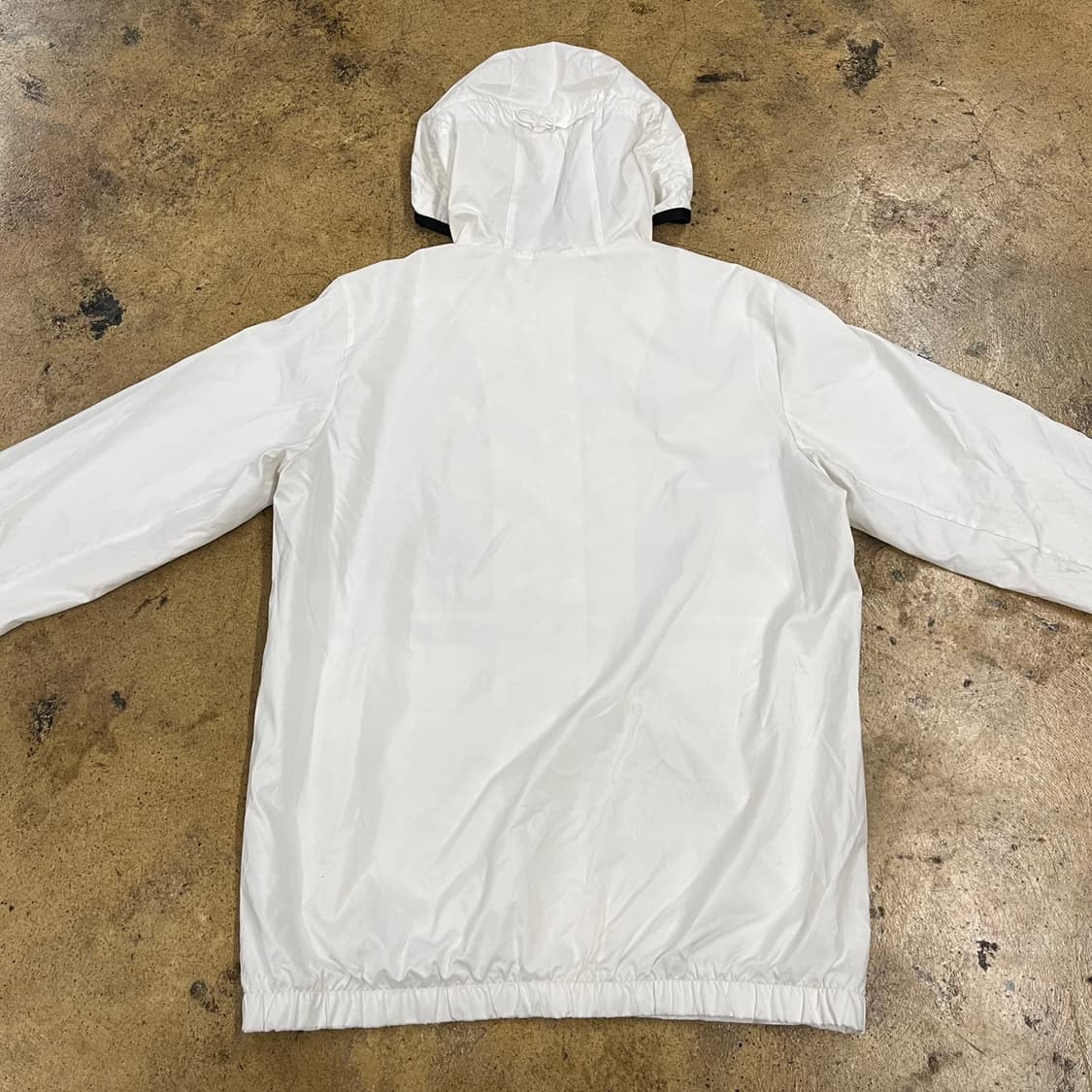 [정품/M] 아디다스 화이트 삼선 후드 바람막이 b19 상품이미지4