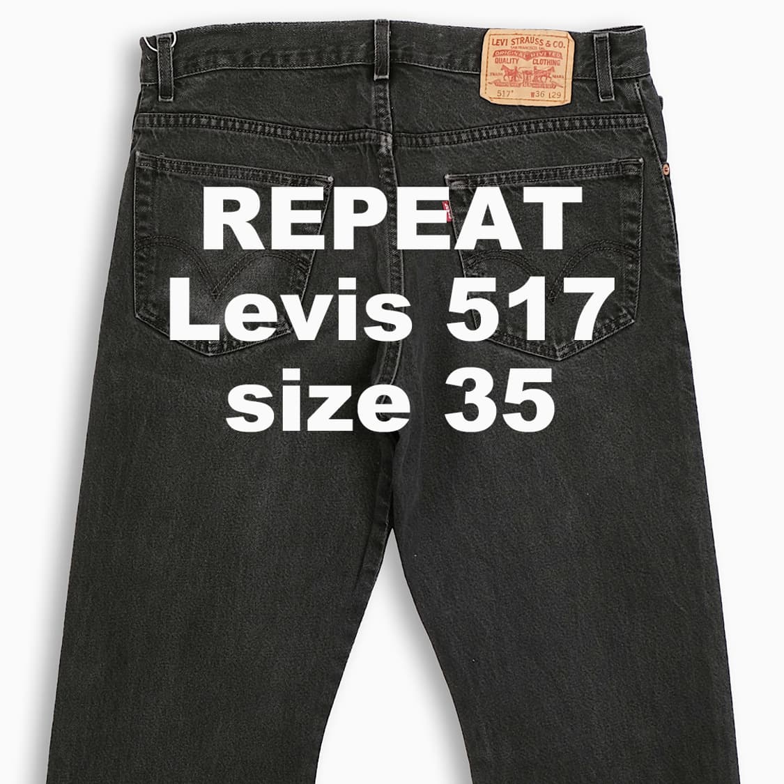 빈티지 리바이스 517 흑청 35 인치 LV51736169 상품이미지1