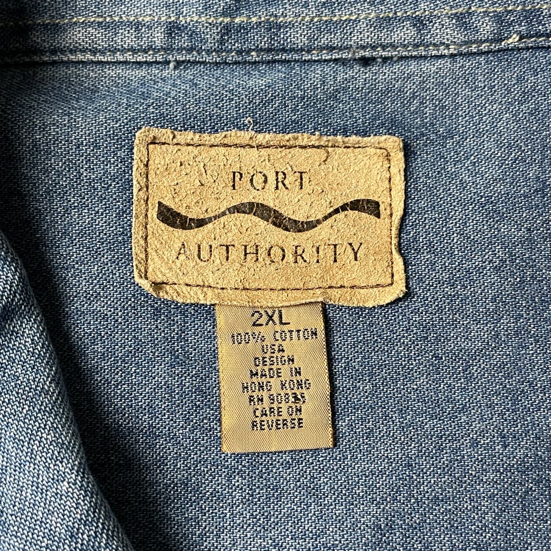 PORT AUTHORITY 빈티지 데님 코튼 셔츠 A00534 상품이미지10