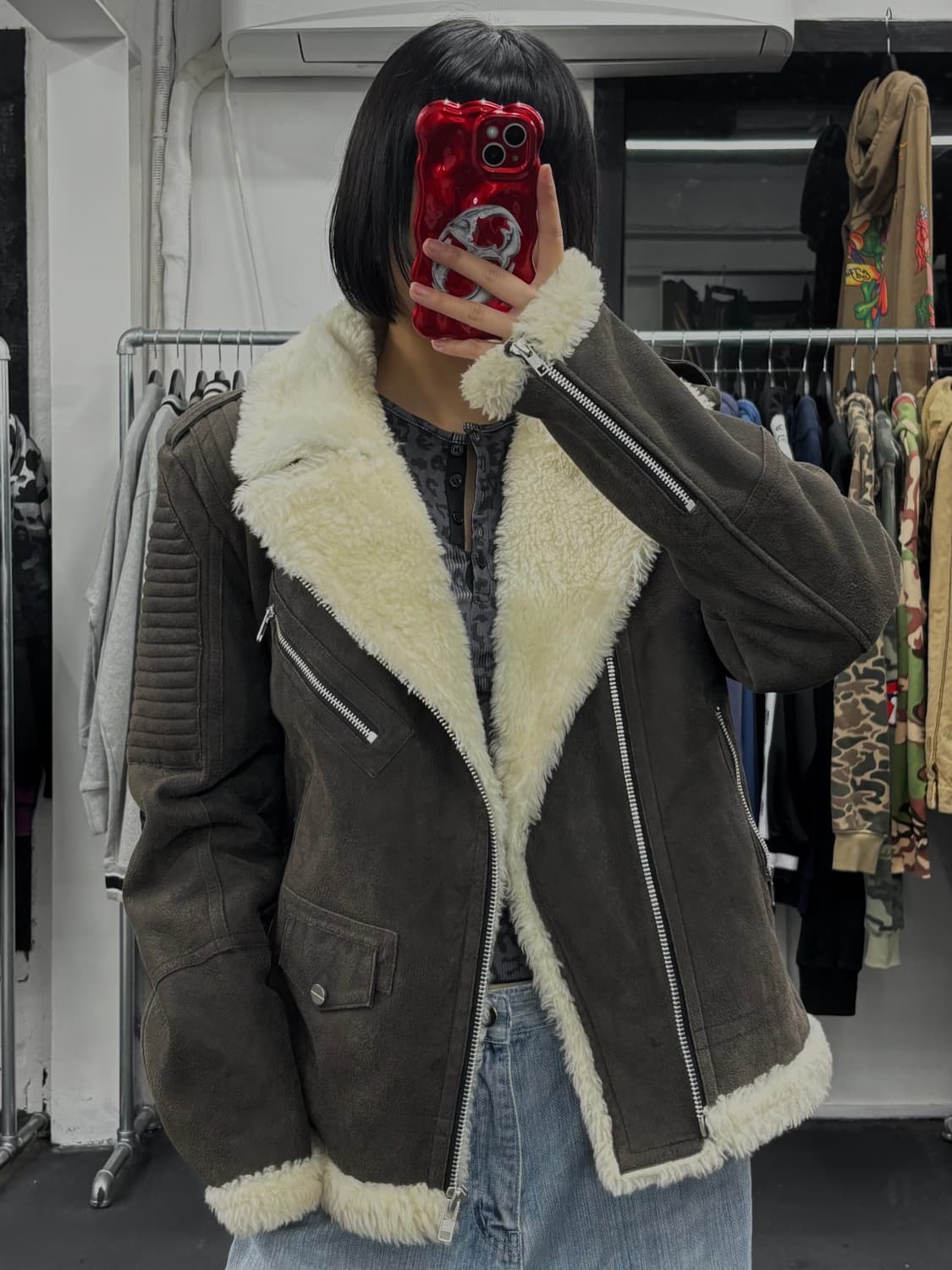 206 Homme 양가죽 무스탕 상품이미지3