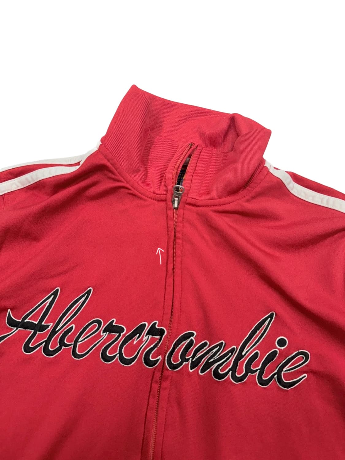 빈티지 아베크롬비 레드 레터링 집업 상품이미지5