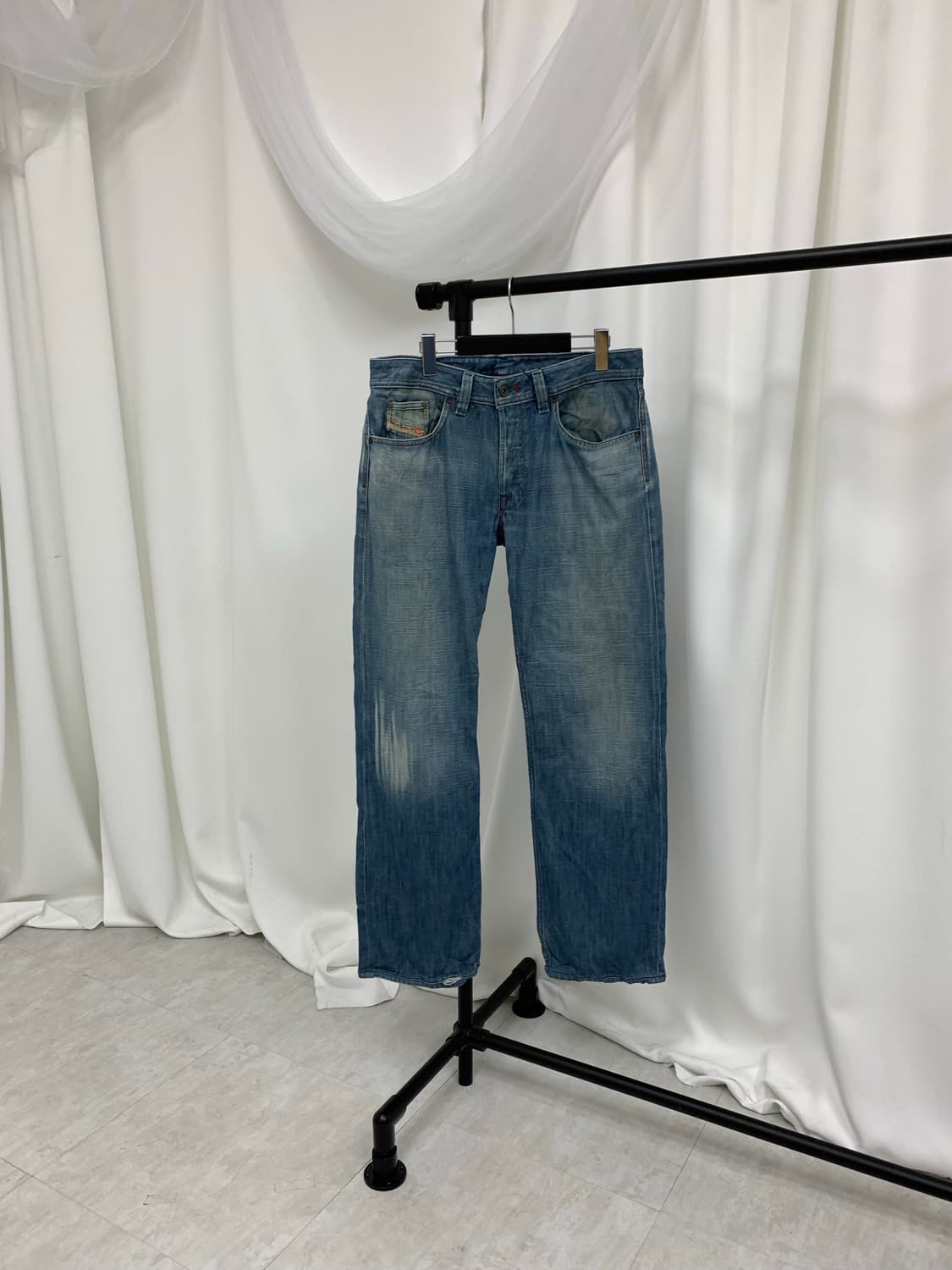 디젤 레드 스티치 일자진 상품이미지2