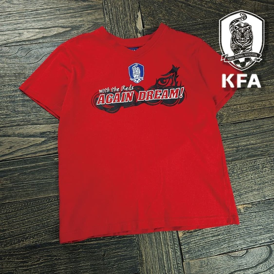 [KFA] 축구 국대 어게인 드림 반팔티 레드 M20990 상품이미지1