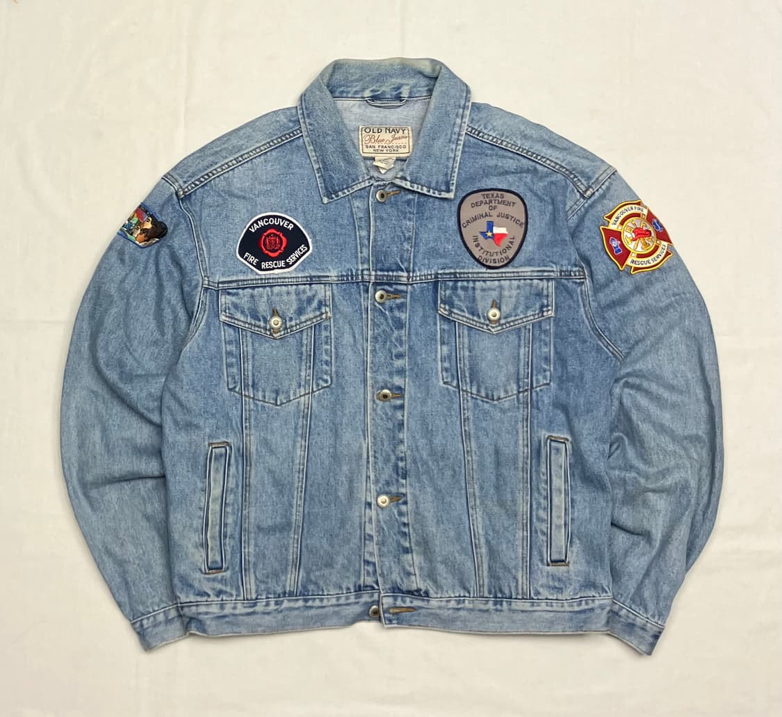 OLD NAVY 빈티지 패치 데님자켓 상품이미지1