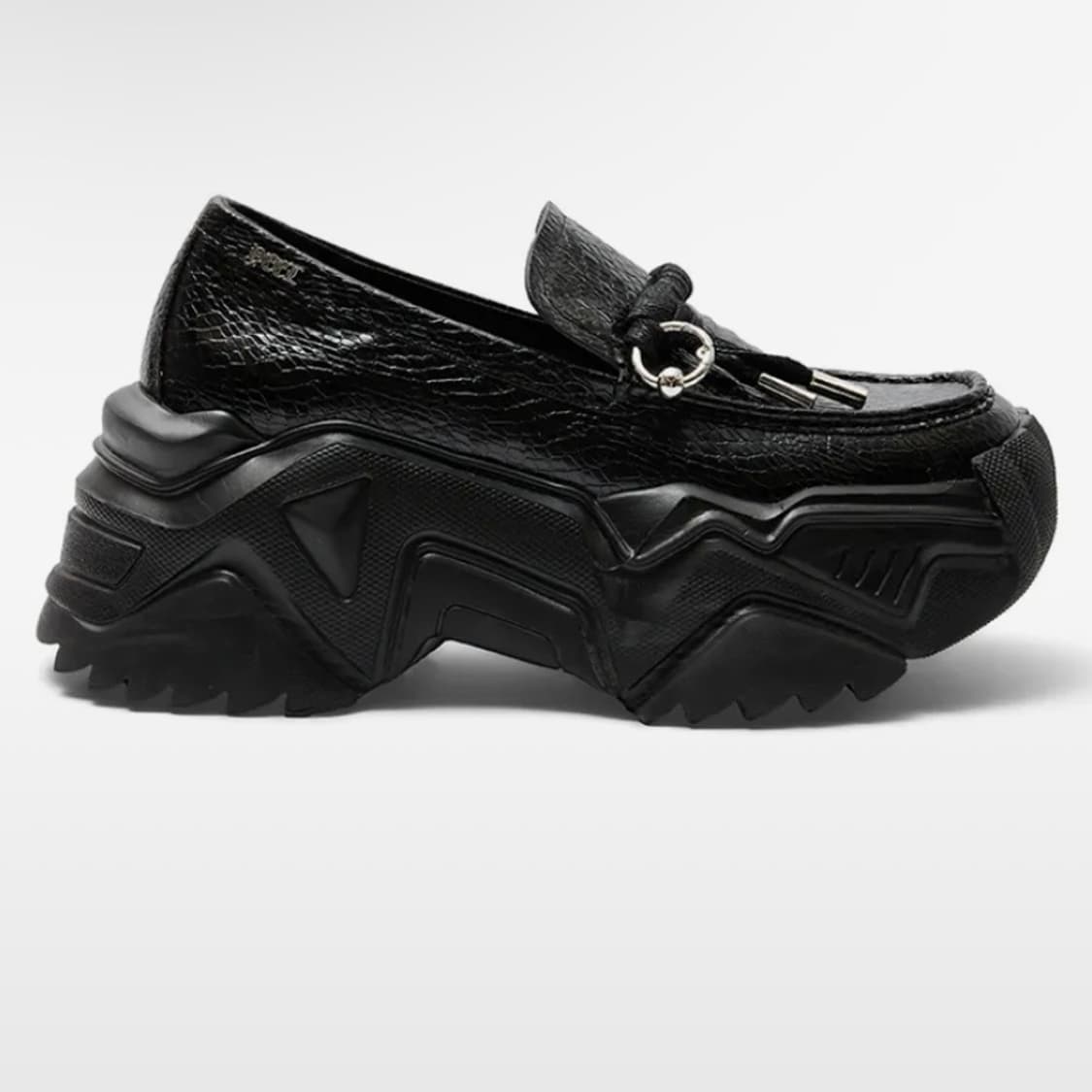 YEEL PLATFORM LOAFER BLACK (240) 상품이미지3