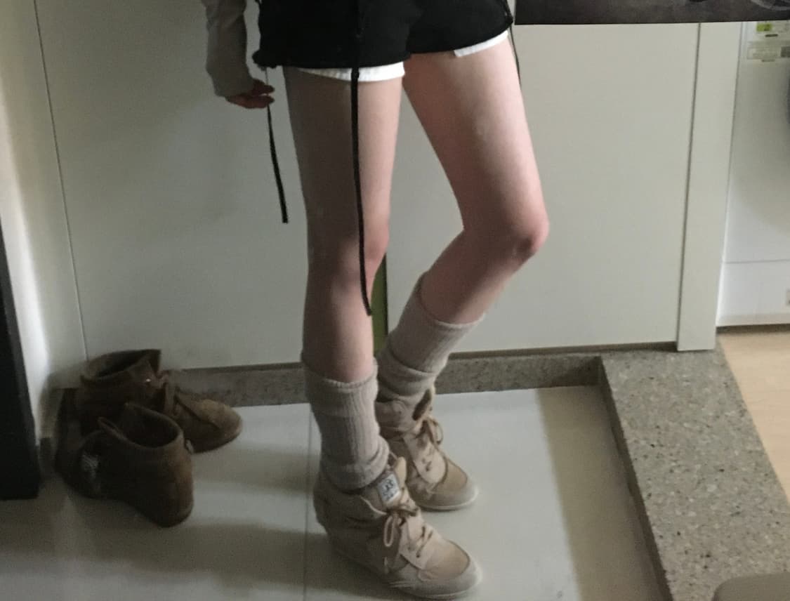 Ash 아쉬 히든 웨지 스웨이드 스니커즈 38 상품이미지4