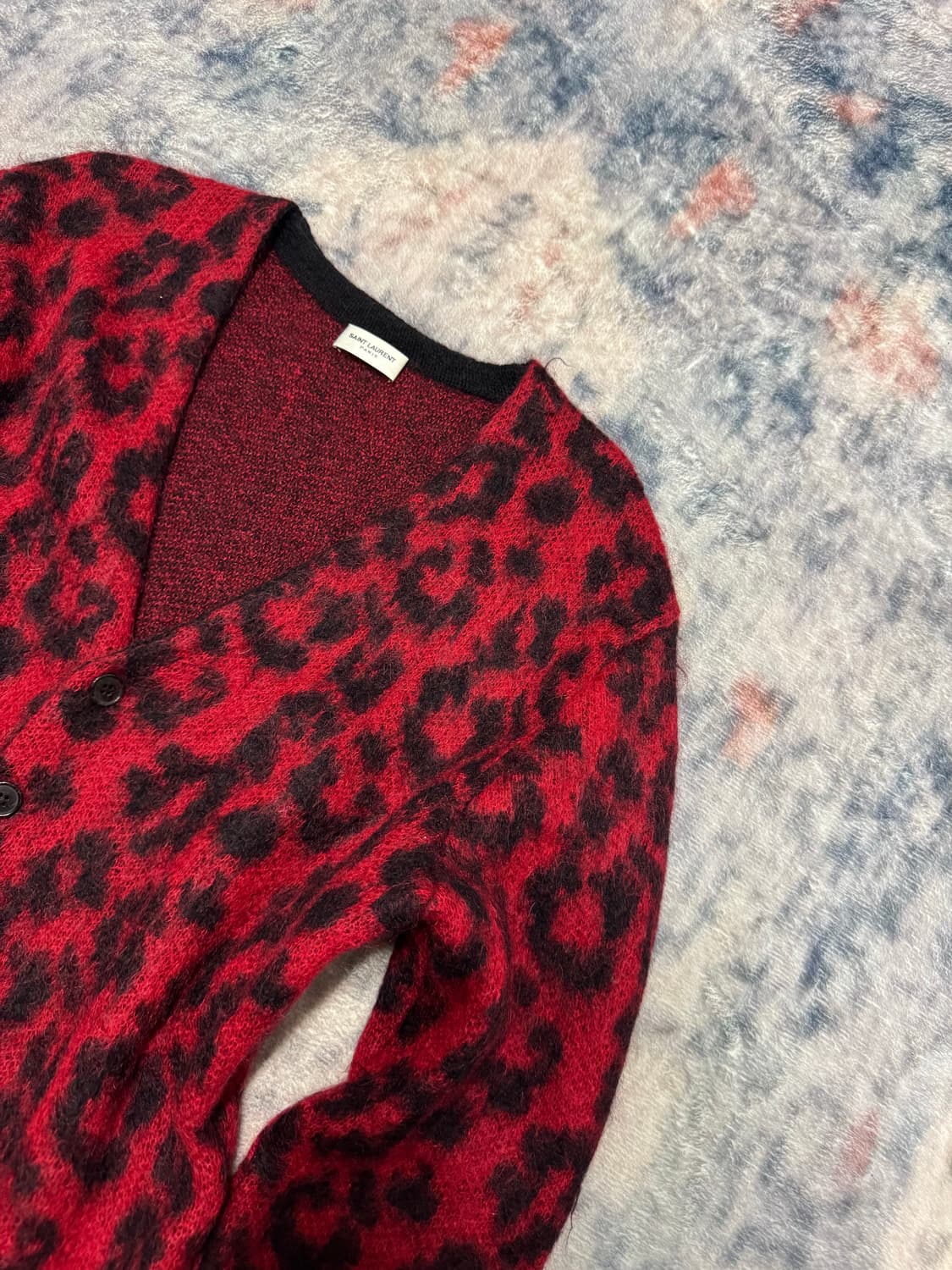 Saint laurent 13fw blood leopard cardiga 상품이미지4