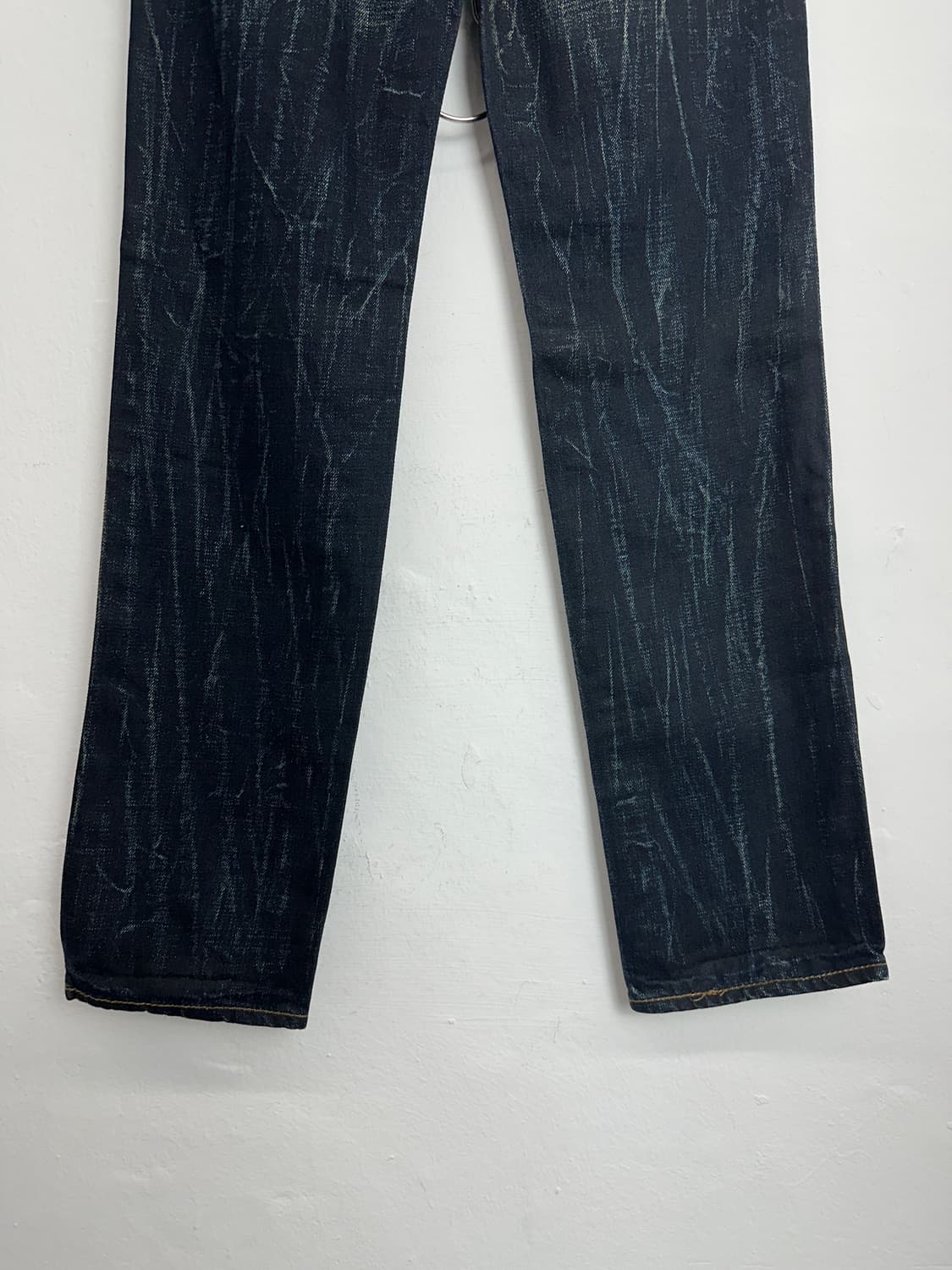 Distressed Stud Detail Dark Indigo Denim 상품이미지6