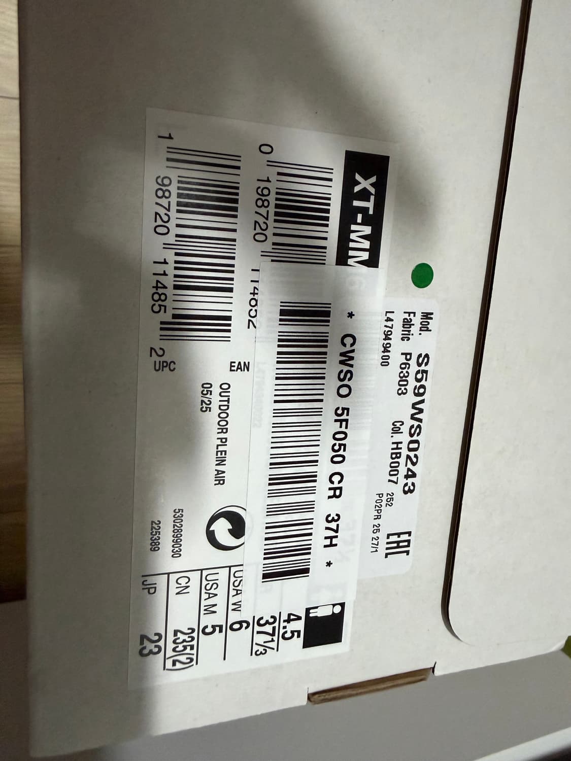 살로몬 x MM6 메종 마르지엘라 XT-MM6 바닐라 아이스 블랙 235 상품이미지4