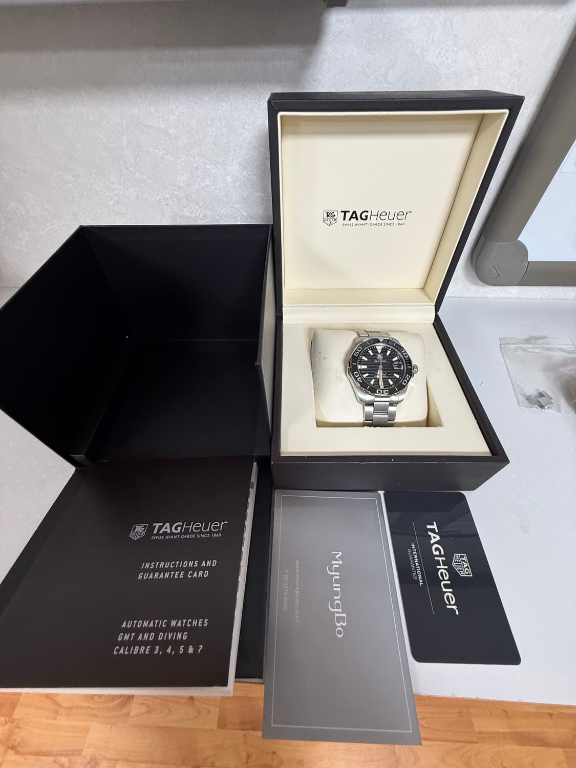 태그호이어아쿠아레이서 41mm auto 검판 상품이미지1
