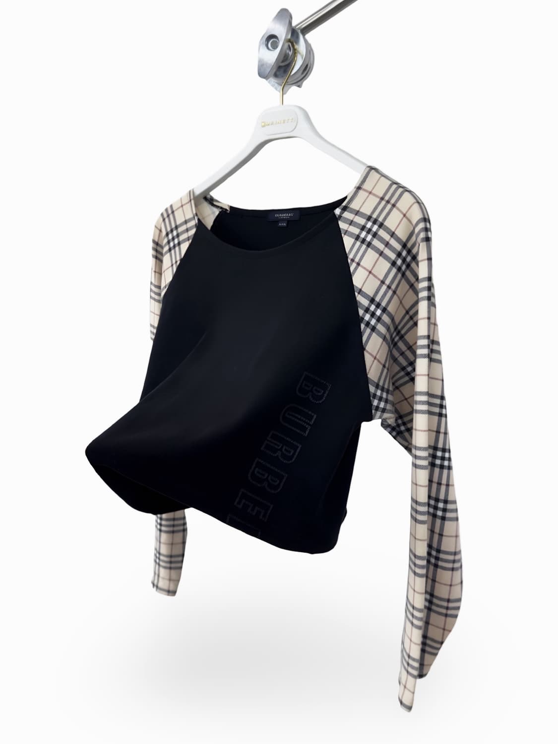 Burberry Vintage Check Sleeve Crop Top 상품이미지1